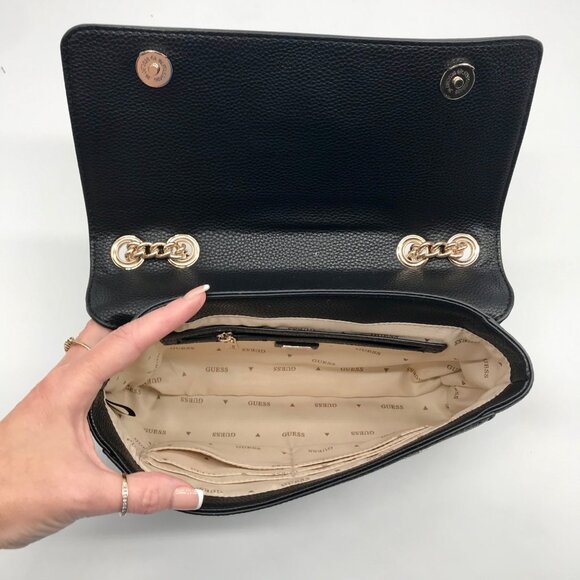 Guess Black Micaela Convertible Crossbody Bag - Picture 10 of 10